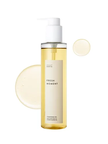 SIORIS Aceite limpiador Fresh Moment, 6.76 onzas líquidas, el aceite de ciruela verde orgánico derrite suavemente el maquillaje y la suciedad diaria