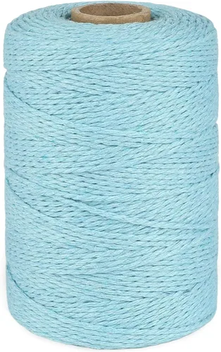 Miniatura 7 de JijAcraft Carniceros cordel de 656 pies, cuerda de algodón beige de 0.079 pulgadas para carne y salchichas, pavo, cuerda de cocina natural segura