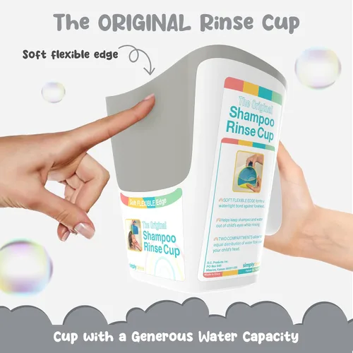Miniatura 5 de Taza de enjuague de champú para niños Cubo de baño para bebés Cubo de enjuague para bebés sin lágrimas - Tres opciones