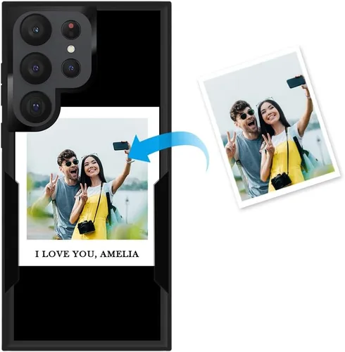 Miniatura 24 de Funda protectora personalizada para Samsung Galaxy S22 Ultra 5G (versión 2022), funda protectora de doble capa resistente con múltiples fotos, a