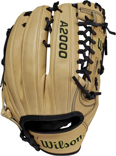 Miniatura 14 de Wilson A2000 Guantes de béisbol para lanzador - 11.75" y 12" Negro/Bronceado Saddle