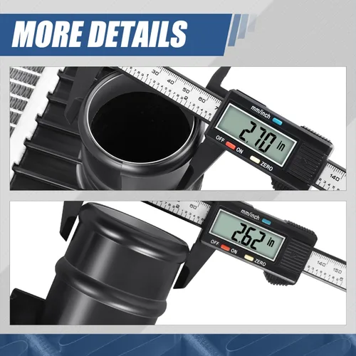 Miniatura 6 de Auto Dynasty Radiador compatible con 2008-2015 Peterbilt 367 365 388 389 387 385 Kenworth W900, radiador de enfriamiento de 2 filas estilo fábrica
