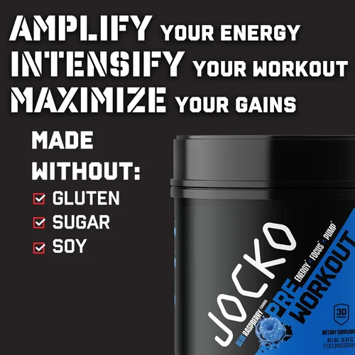 Miniatura 4 de Jocko Fuel Ultimate Polvo Pre-Entrenamiento - Bebida energética en polvo para antes del entrenamiento para hombres y mujeres - Mezcla nootrópica sin