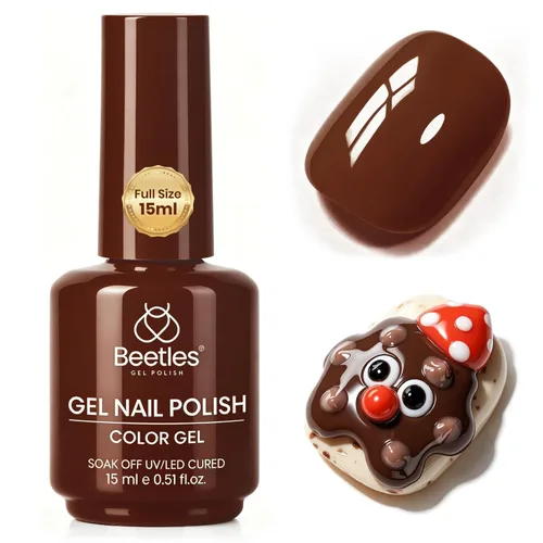Miniatura 174 de Beetles - Esmalte para uñas en gel color rosado natural y neutro "Bella Light" para manicura permanente, para lámpara led, apto para todas