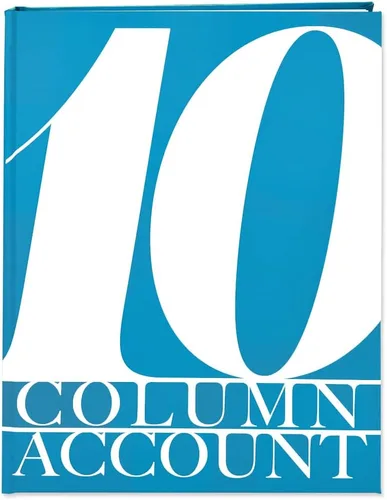 Miniatura 27 de BookFactory Libro de contabilidad de 2 columnas/libro de cuentas/libro de contabilidad/cuaderno (libro columnar de dos columnas) – tapa dura