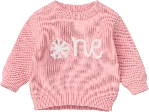 Miniatura 57 de Suéter de primer cumpleaños para bebés y niñas de un año de edad, sesión de fotos, otoño e invierno