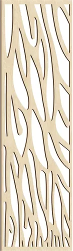 Miniatura 80 de 9 3/8"W x 24 3/8"H x 1/4"T Bristol Decorativos Paneles de Pared de Madera Calado, Cereza