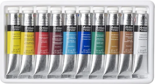 Miniatura 17 de Winsor & Newton Set de 10 tubos de pintura al óleo al agua, 21 ml
