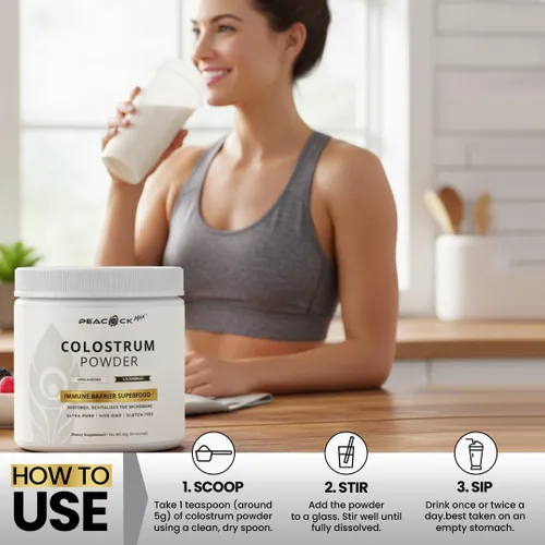 Miniatura 5 de Polvo de calostro – 2.12 oz (30 porciones), suplemento de calostro bovino sin sabor, superalimento para la salud del cabello, la piel