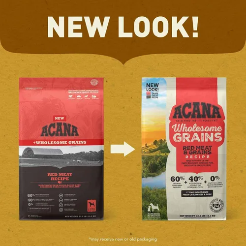 Miniatura 7 de ACANA Granos Integrales Alimento Seco para Perros Carne Roja y Granos Receta de Res, Cerdo y Cordero Bolsa de 4 lb