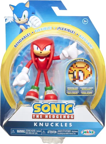 Miniatura 7 de Sonic, el erizo - Figura de acción de Knuckles de 4 in Nudillos