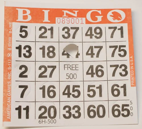 Miniatura 2 de Tarjetas de Bingo Pushout (500 ct)-Seleccione el color a continuación Azul