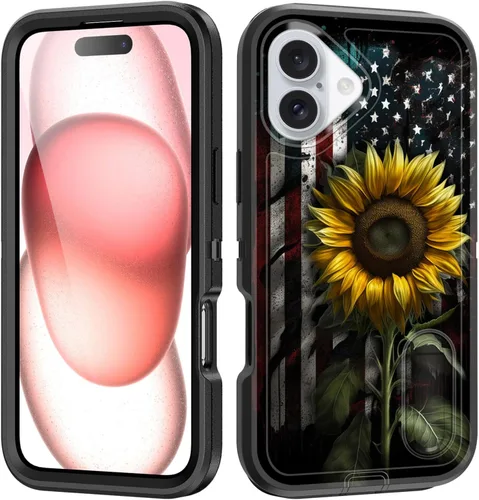 Miniatura 88 de Funda para iPhone Air con soporte integrado, a prueba de golpes, polvo y caídas, 3 capas, grado militar, funda protectora para iPhone Air de 6.5