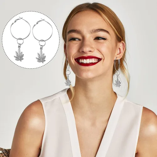 Miniatura 4 de PAGOW 96 aros de aretes para hacer joyas, aretes redondos de aleación hipoalergénica, aretes de plata abiertos, accesorios de arte para manualidades