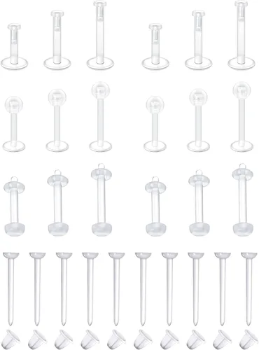 Miniatura 7 de Zolure Joyería de Perforación - Aretes Claros de Nariz, Anillos, Tabique, Labios, Cartílago, Lengua, Rook, Daith, Oreja, Industrial, Pezón, Piercing