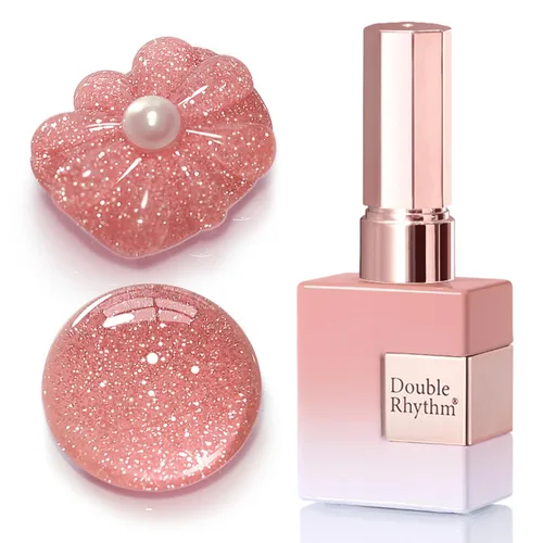Miniatura 40 de Double Rhythm Esmalte de gel con purpurina de nieve de 0.5 fl oz, color holográfico reflectante para arte de uñas, salón de manicura y bricolaje