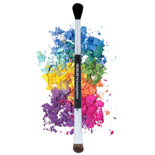 Juego de brochas de sombra de ojos de doble extremo, mezcla esponjosa, sombreador plano, licuadora de pliegues, pinceles de ojos para manchas,