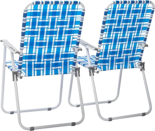 Miniatura 4 de 2 sillas plegables de patio para adultos, silla de playa ligera para patio, sillas de césped plegables, silla de playa portátil para interiores