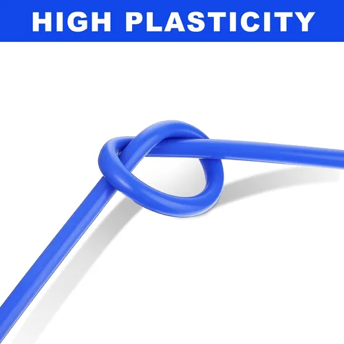 Miniatura 4 de Manguera de tubo de vacío de silicona de alta temperatura de 5 pies de longitud para múltiples usos (azul, 1/4 pulgada, 0.236 in)