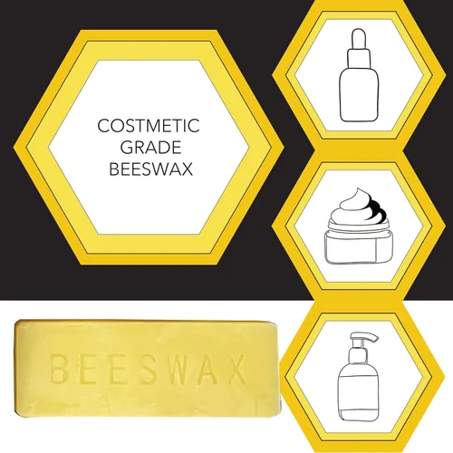 Miniatura 6 de Beesworks Barras de cera de abeja amarilla (6 onzas) 100% puras, de grado cosmético, cera de abeja con triple filtro para el cuidado de la piel