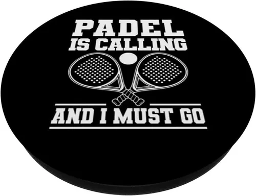 Miniatura 2 de Padel is Calling y I Must Go Paleta de pádel PopSockets Adhesivo PopGrip