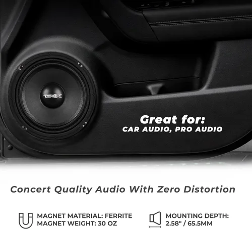 Miniatura 3 de Altavoz DS18 PRO de rango medio, cúpula en compresión de aluminio roja, altavoces de puerta de audio de alta calidad para auto o camión sistema