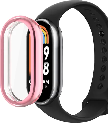 Miniatura 3 de Funda compatible con Xiaomi Band 8, funda rígida de policarbonato con protector de pantalla antiarañazos, a prueba de golpes, funda protectora