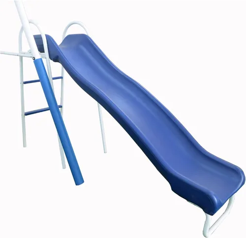 Miniatura 9 de XDP Recreation Surf N Swing - Juego de columpio y juego de 5 estaciones de acero pintado para niños con tobogán ondulado, protectores de piernas