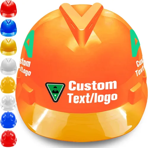 Casco de seguridad personalizado para hombre, logotipo personalizado, construcción, casco, suspensión para el trabajo, hogar, protección para la