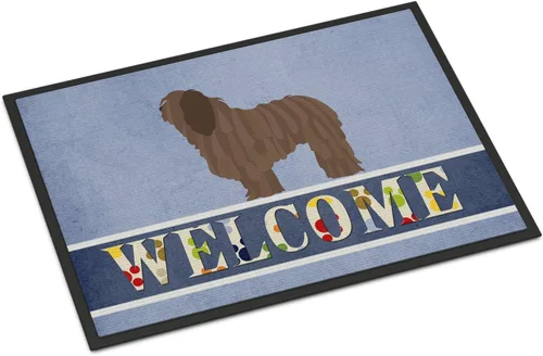 Miniatura 31 de Caroline's Treasures BB8321JMAT - Felpudo de bienvenida Berger Picard de 24 x 36 pulgadas, tapete azul para puerta delantera, para interiores
