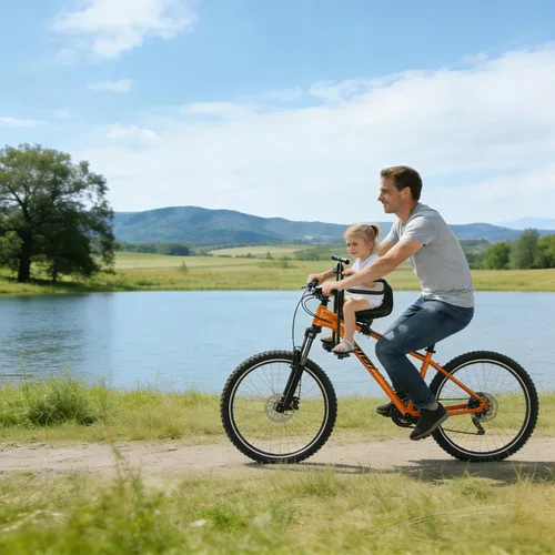Miniatura 6 de Fediman Asiento infantil ajustable para bicicleta de montaje delantero: comodidad y seguridad, acompaña el viaje de tu hijo