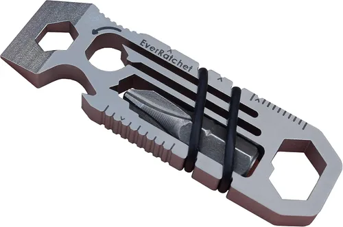 Miniatura 9 de Gear Infusion EverRatchet Clip Trinquete Llavero Multiherramienta (Titanio - Original)