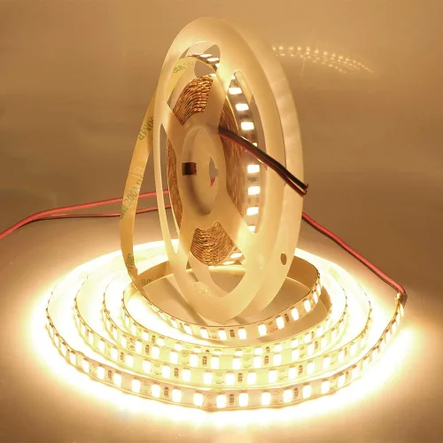 Tira de luces LED de 16.4 pies, 12 V, 600 unidades SMD 5630, impermeables, flexibles, superbrillantes, 2 veces más brillo que la cinta LED SMD5050,