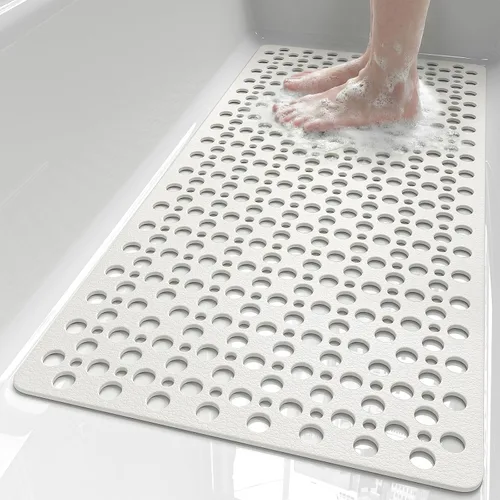 Miniatura 12 de XIYUNTE Alfombra de Baño para Bañera Antideslizante Alfombra de Ducha - 28" x 15" Alfombra de Bañera TPE Suave Antideslizante Alfombras de Ducha