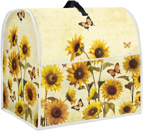 Miniatura 20 de Funda para batidora de pie de libélula bohemia compatible con mezclador de cocina de 4.5 a 5 cuartos de galón, a prueba de polvo, cubierta