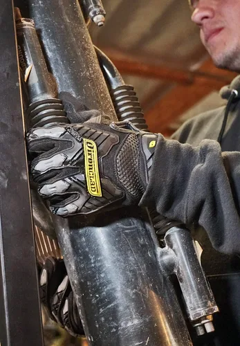 Miniatura 4 de Ironclad Command Impact - Guantes de trabajo para pantalla táctil, palma y dedos conductores, protección contra impactos, lavables a máquina Negro
