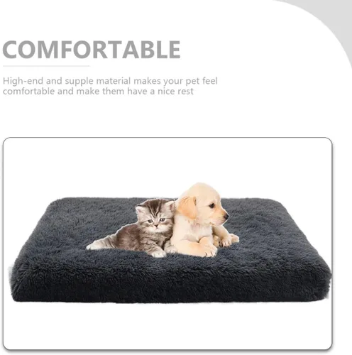 Miniatura 5 de Wear-Resistant Plush Pet Bed Cushion for Dogs and Cats Soft Puppy Nest Mat for Indoor Use Portable Comfortable Pet Sleeping Pad for Couch Cage and