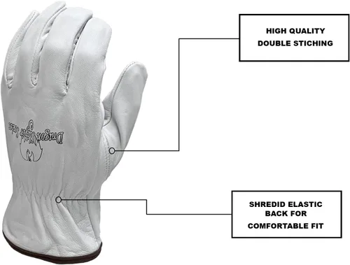Miniatura 2 de Strongarm - Guantes Premium de Cuero de Piel de Cabra para Soldadura y Trabajo, para Soldadura, Construcción, Industrial, Jardinería, Mechanix