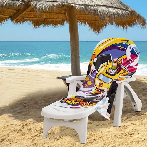 Miniatura 6 de Northwest Toalla de playa, 30" x 60", Transformers Neon Smoke