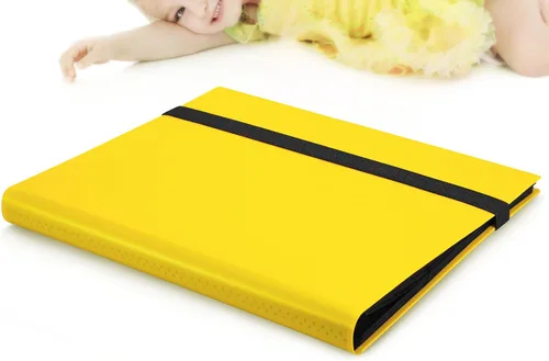 Miniatura 4 de Carpeta de tarjetas coleccionables de 9 bolsillos, carpeta de colección deportiva de alta calidad, libro de tarjetas con fundas de carga lateral
