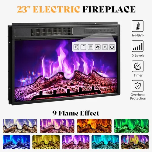 Miniatura 2 de AMERLIFE Soporte de TV con chimenea de 59 pulgadas para televisores de hasta 65 pulgadas, centro de entretenimiento de granja con puertas correderas