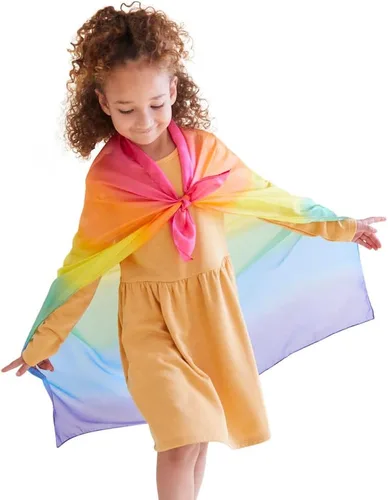 Miniatura 10 de Sarah's Silks Telas Encantadas de Seda, Bufandas 100% de Seda para Niños y Pequeñitos, Juguetes Sensoriales Bufandas Cuadradas Brillantes