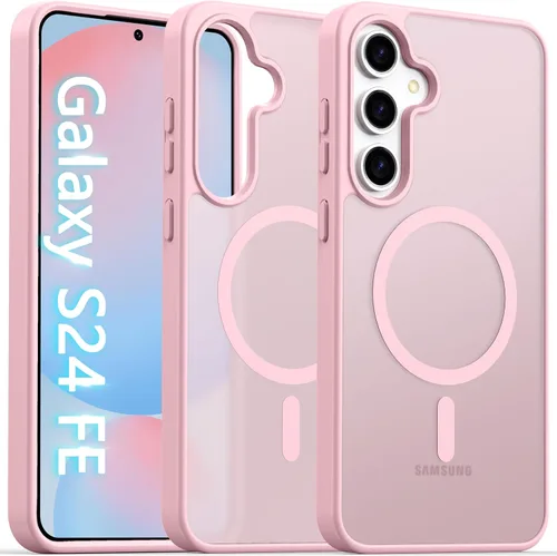 Miniatura 18 de Oterkin Funda magnética para Samsung Galaxy S24 Ultra mate, funda para teléfono S24 Ultra compatible con MagSafe, esmerilada, translúcida, a prueba