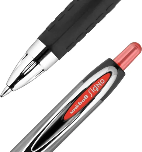 Miniatura 9 de Signo 207 Bolígrafos de gel retráctiles de Uni, Micro 0.020 in (también conocido como punta fina), incluye 4 negros, 3 azules, 1 rojo