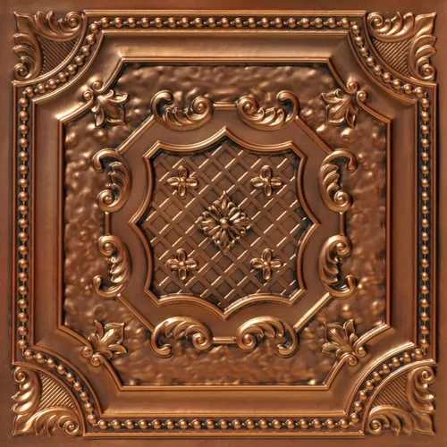 Miniatura 3 de from Plain to Beautiful in Hours DCT04 Elizabelthan Shield - Azulejo de techo de PVC de 2 x 2 pies (cubiertas / 200 pies cuadrados), gris pardo