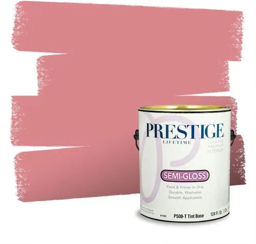 Miniatura 649 de Prestige Paints Pintura exterior e imprimación en uno, 1 galón, plano, coincidencia comparable de Valspar* Amber Rose*