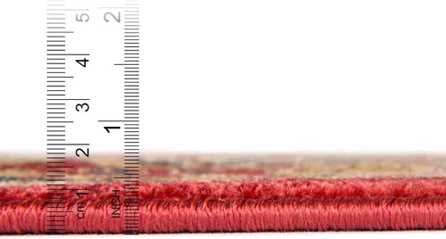 Miniatura 5 de Unique Loom Sahand Collection - Alfombra tradicional geométrica roja (2 pies 2 pulgadas x 3 pies)