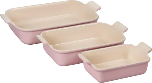Miniatura 10 de Le Creuset - Set de 3 platos rectangulares de cerámica Heritage, alcachofa