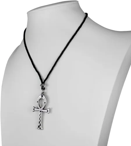 Miniatura 5 de Colgante Ankh egipcio pequeño de peltre - 1 58 pulgadas de largo, No aplicable