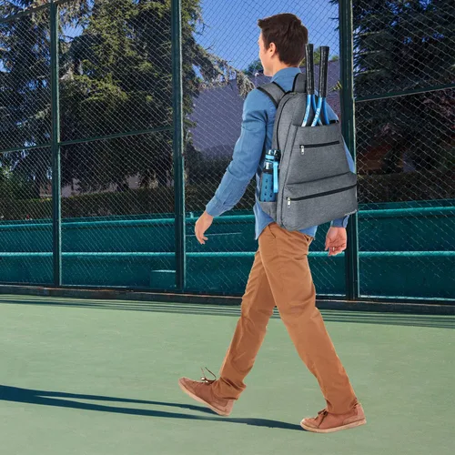 Miniatura 7 de ACOSEN Bolsa de Tenis Mochila de Tenis - Bolsas de Tenis Grandes para Mujeres y Hombres para Sostener Raqueta de Tenis, Palas de Pickleball, Raqueta